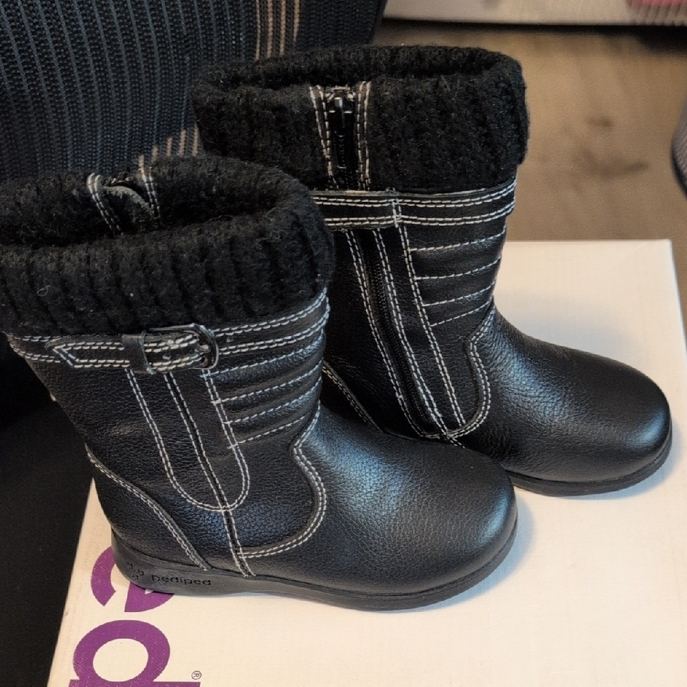 Pediped Girls Shoes Julia Boots Size 8.5.